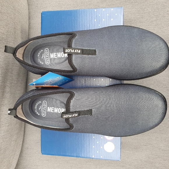 Flyflot Bnib Fly35061 Black Lightweight Slip On Shoes Men Uk9 - Picture 3 of 10